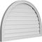 Ekena Millwork Round Top Surface Mount PVC Gable Vent: Functional, w/ 2"W x 1-1/2"P Brickmould Frame, 40"W x 26"H GVPRT40X2602SF - alternate 4